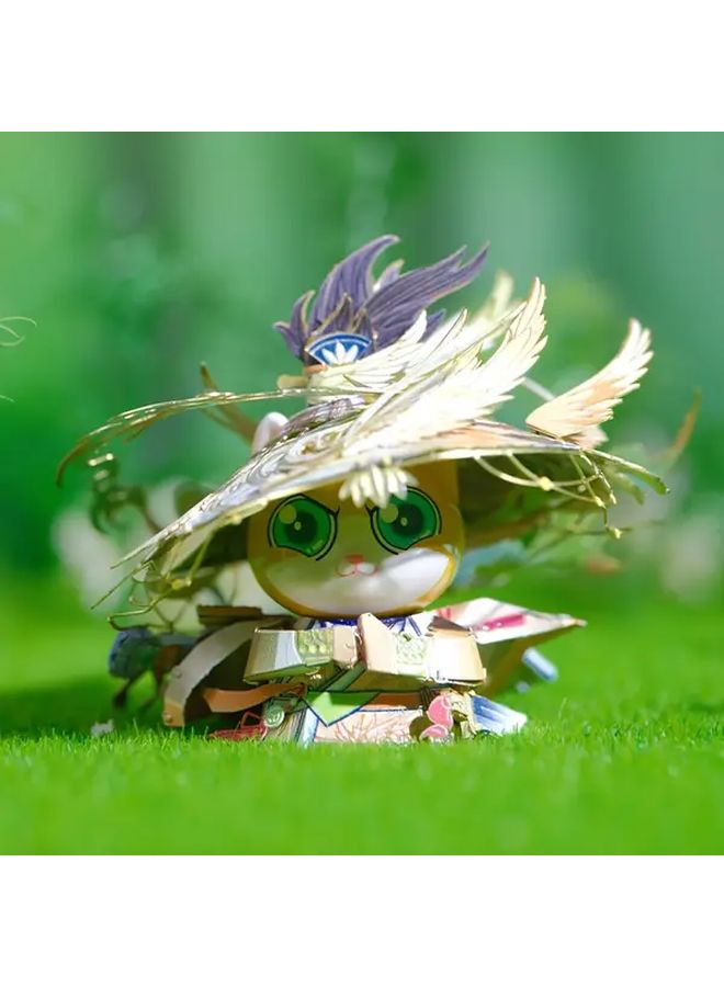 Colorful Warrior Cat DIY Metal Assembly Model Kit Handmade Decoration Gift - Image 3